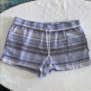 EUC Blue & White Striped Loft Lounge Shorts